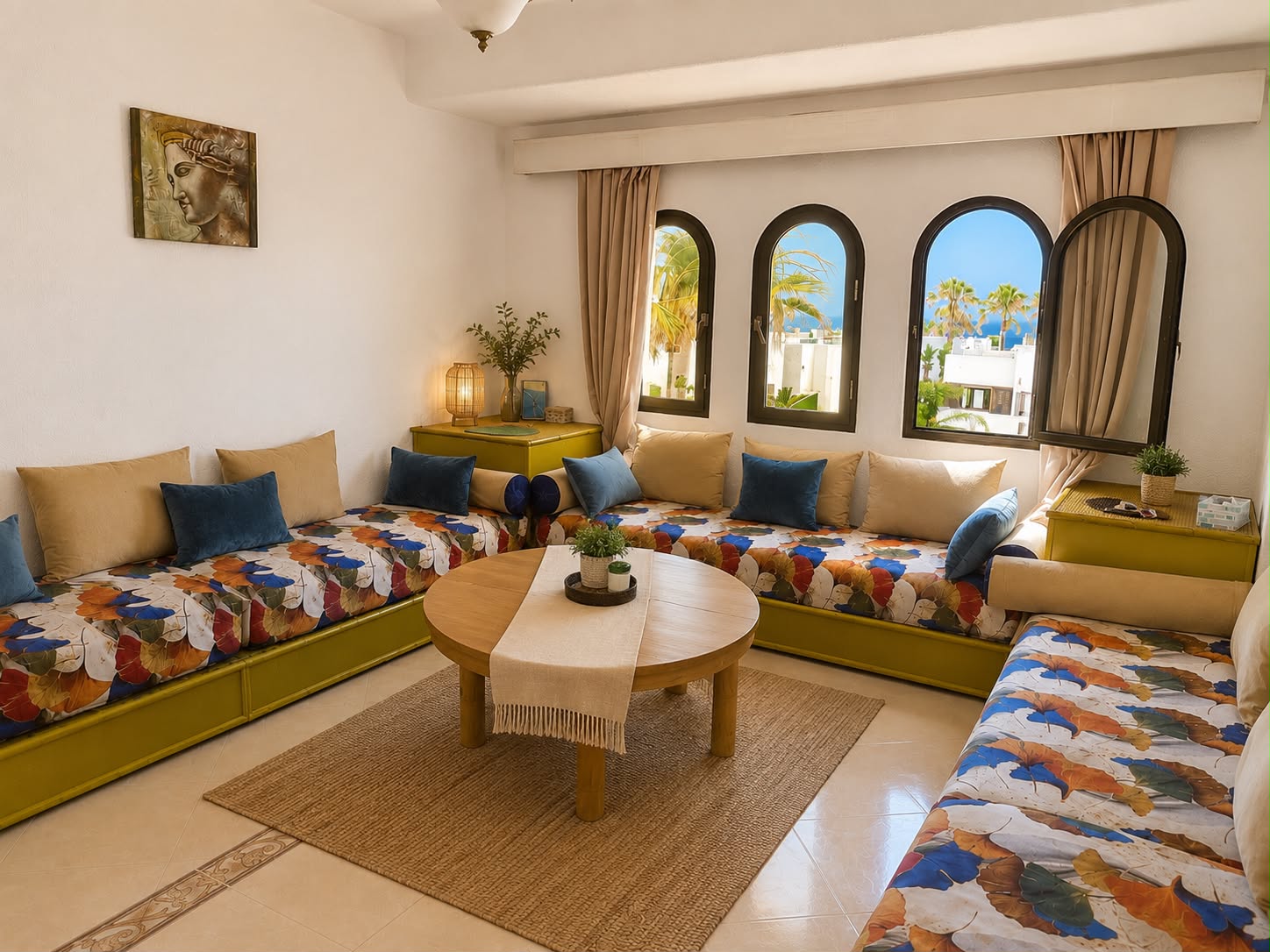 Luxe & Sérénité à Bahia Smir – Vue Mer, Plage Directe & Proche Banyan Tree — photo