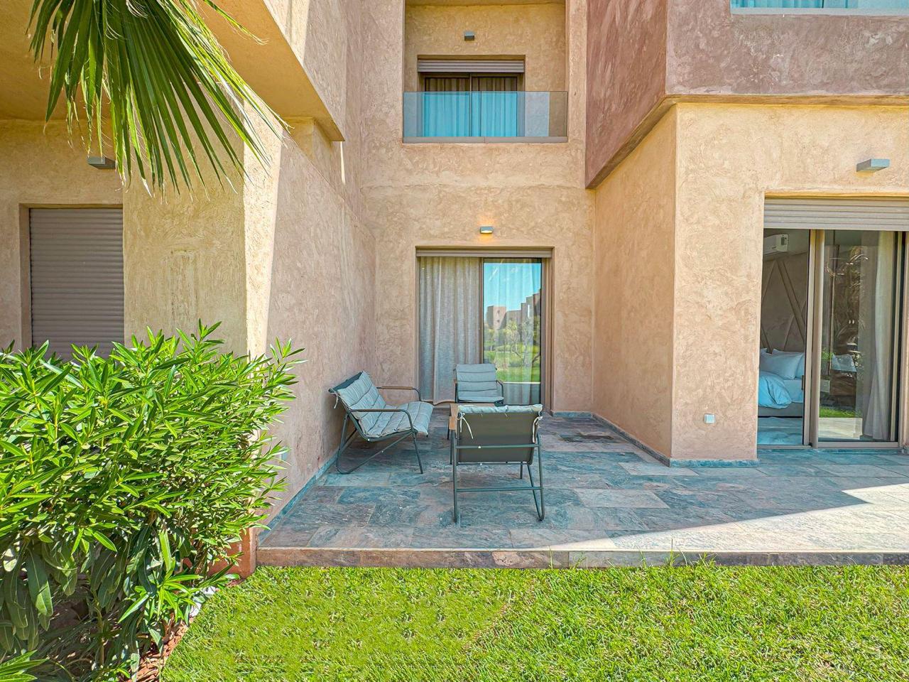Appartement à prestigia Marrakech au rez de chaussez vue picine — photo